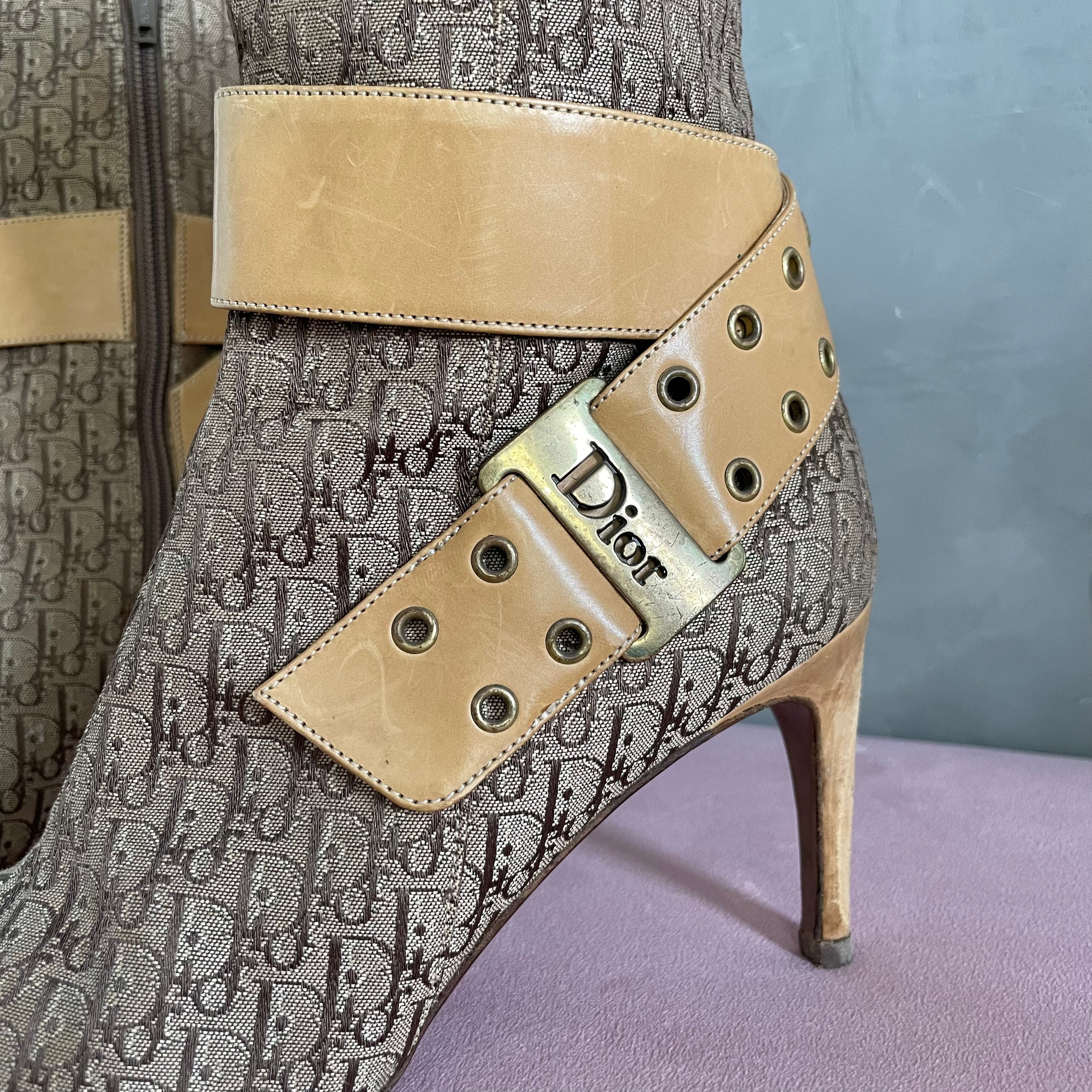 Dior Monogram Ankle Boots