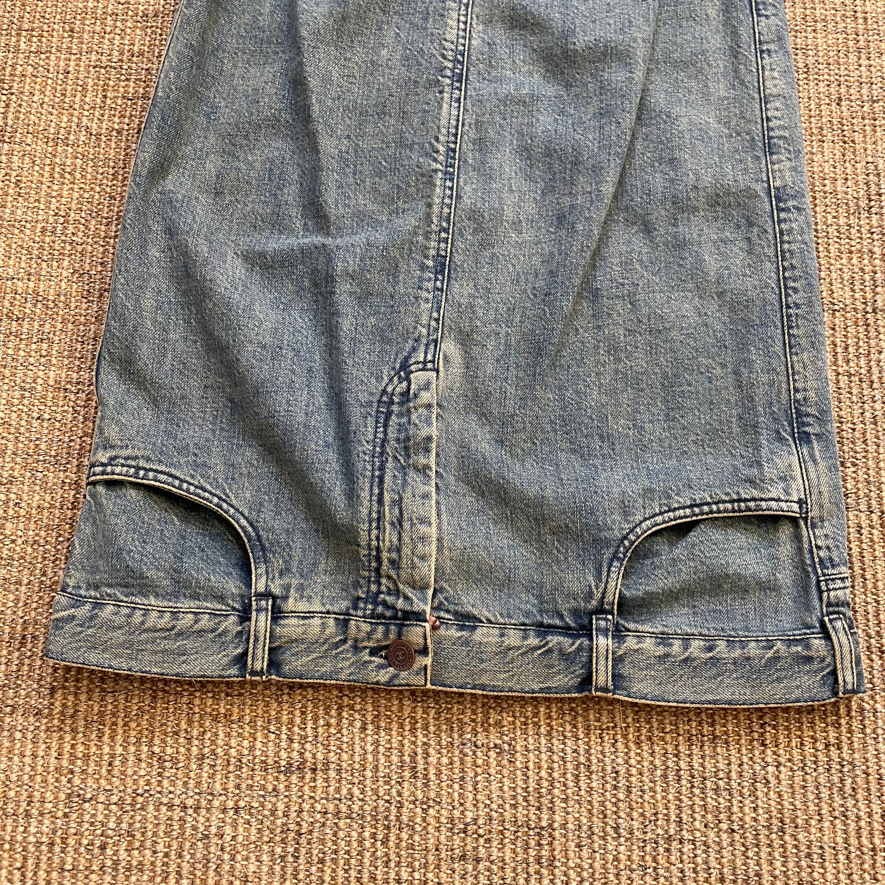 Chanel Inverse Denim Skirt