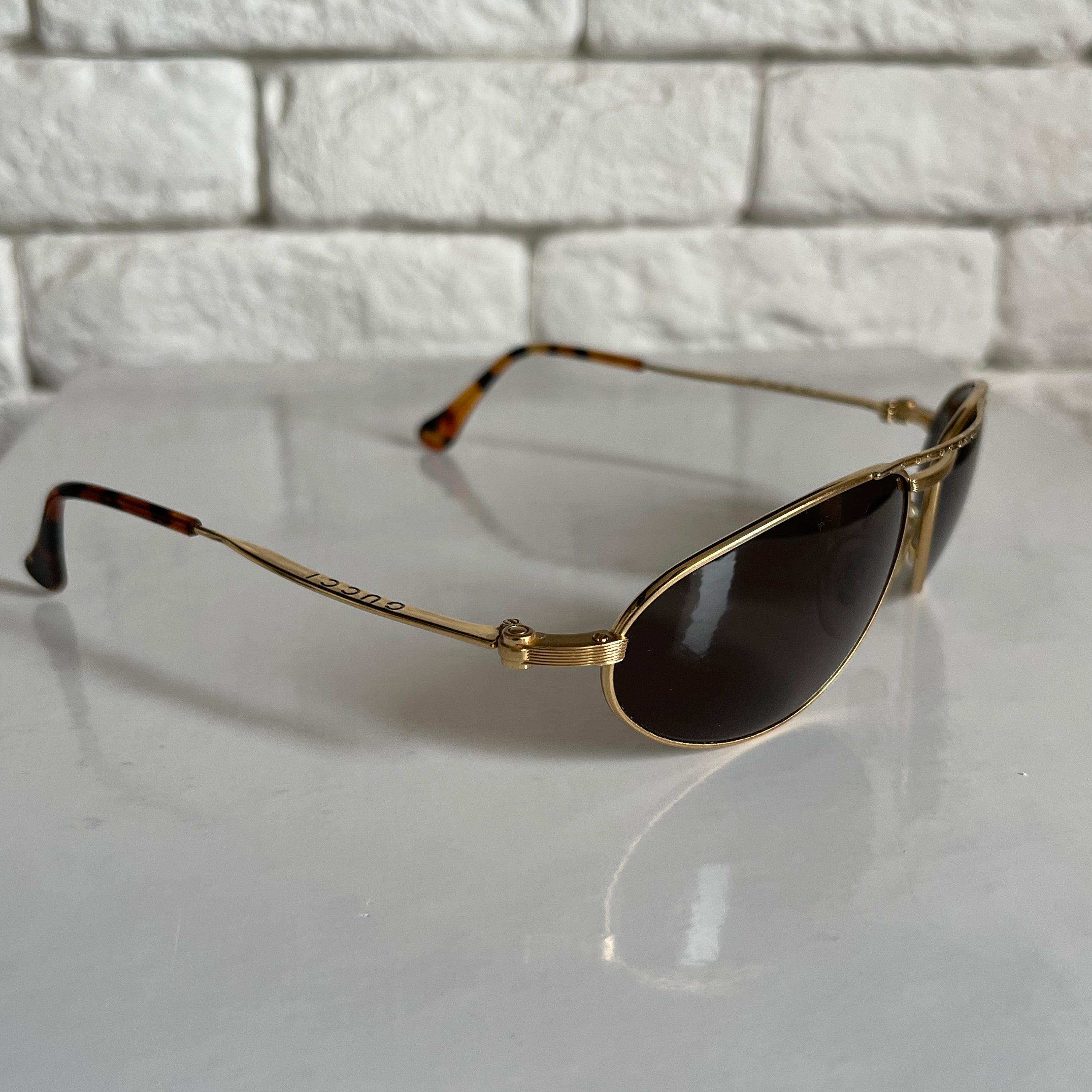 Gucci Gold Vintage Sunglasses