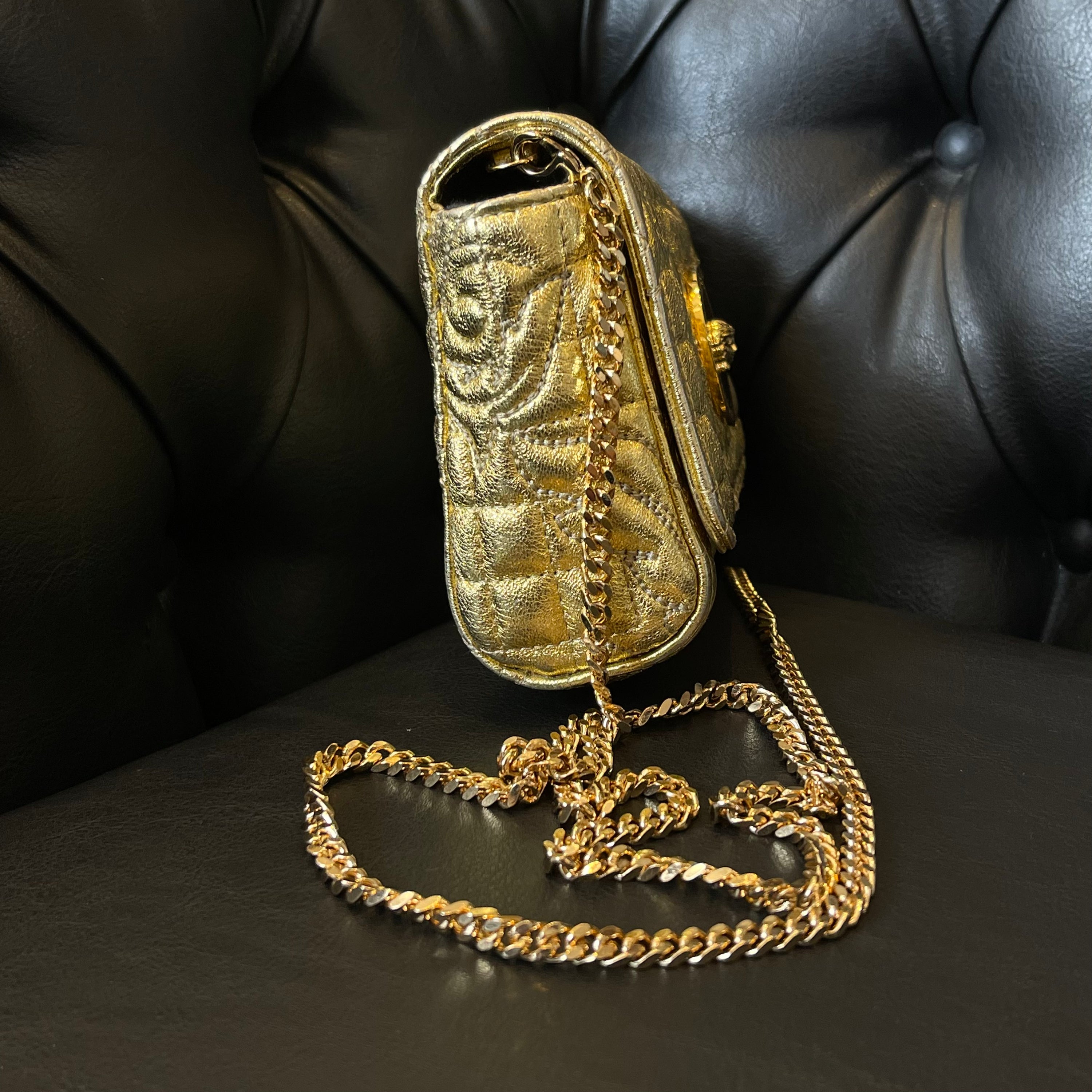 Versace Vanitas Gold Mini Bag