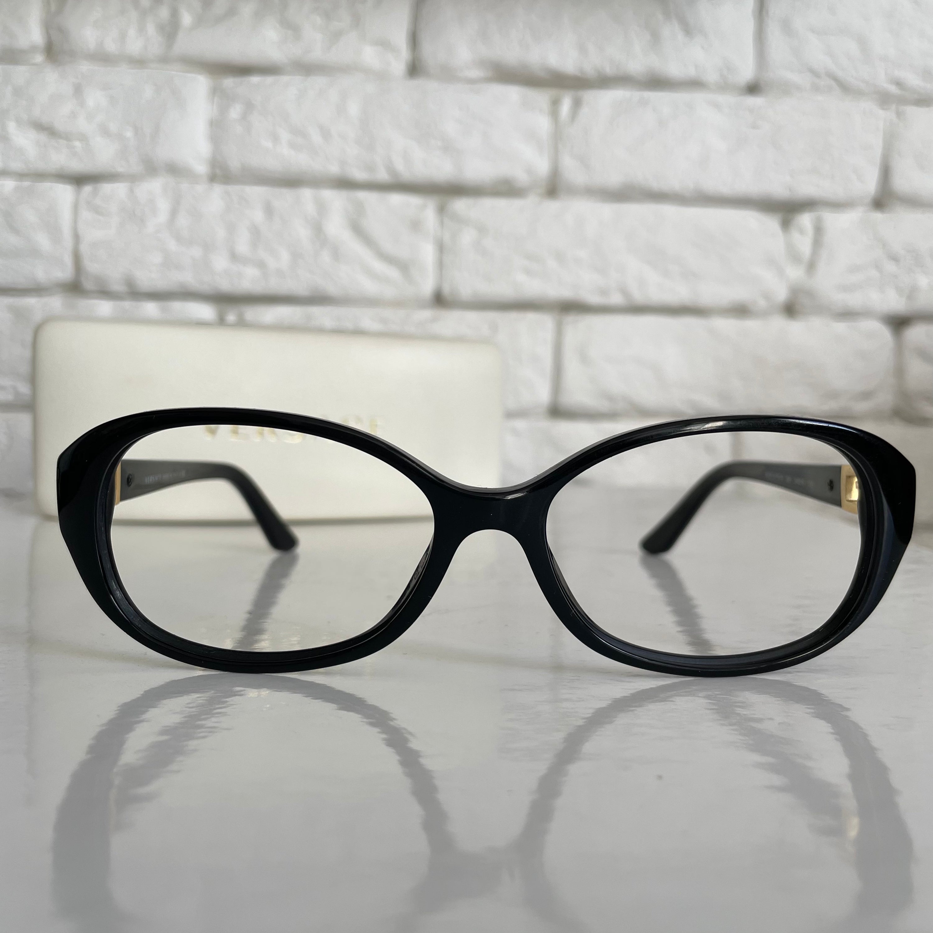 Versace medusa strass frame glasses